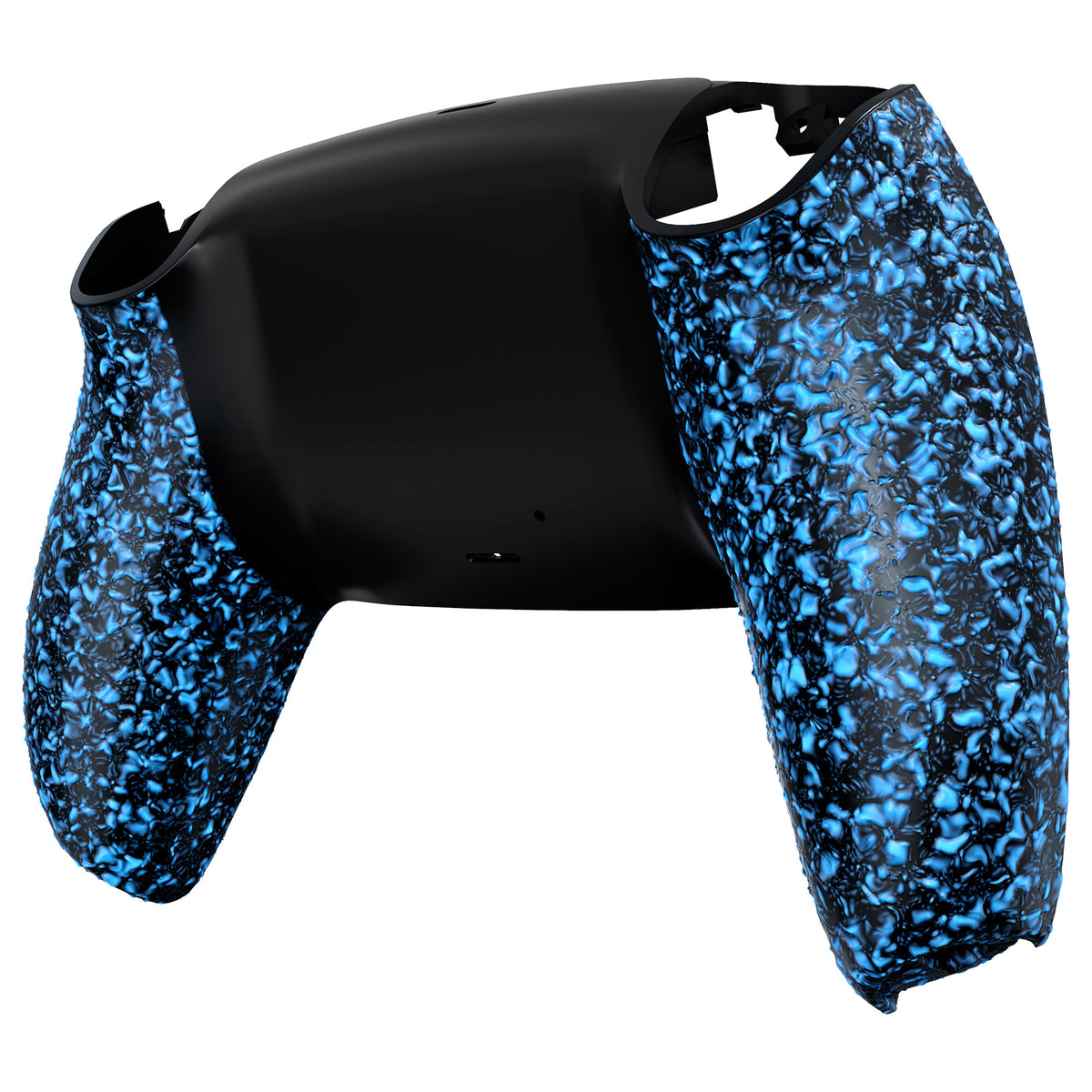 eXtremeRate Replacement Back Housing Bottom Shell for PS5 Controller BDM-010/020/030/040/050/060 - Textured Blue