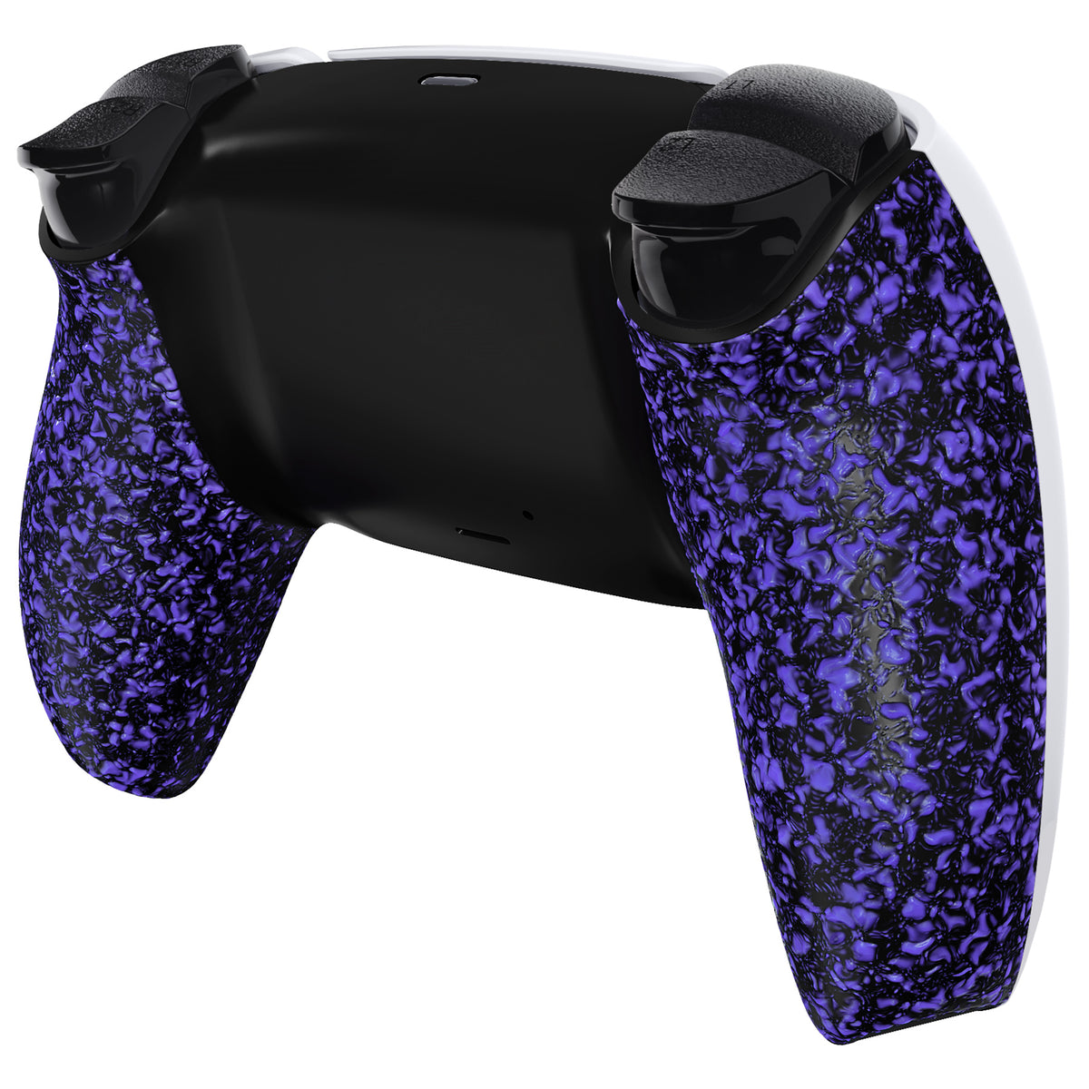 eXtremeRate Replacement Back Housing Bottom Shell for PS5 Controller BDM-010/020/030/040/050/060 - Textured Purple