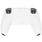 eXtremeRate Replacement Back Housing Bottom Shell for PS5 Controller BDM-010/020/030/040/050/060 - White
