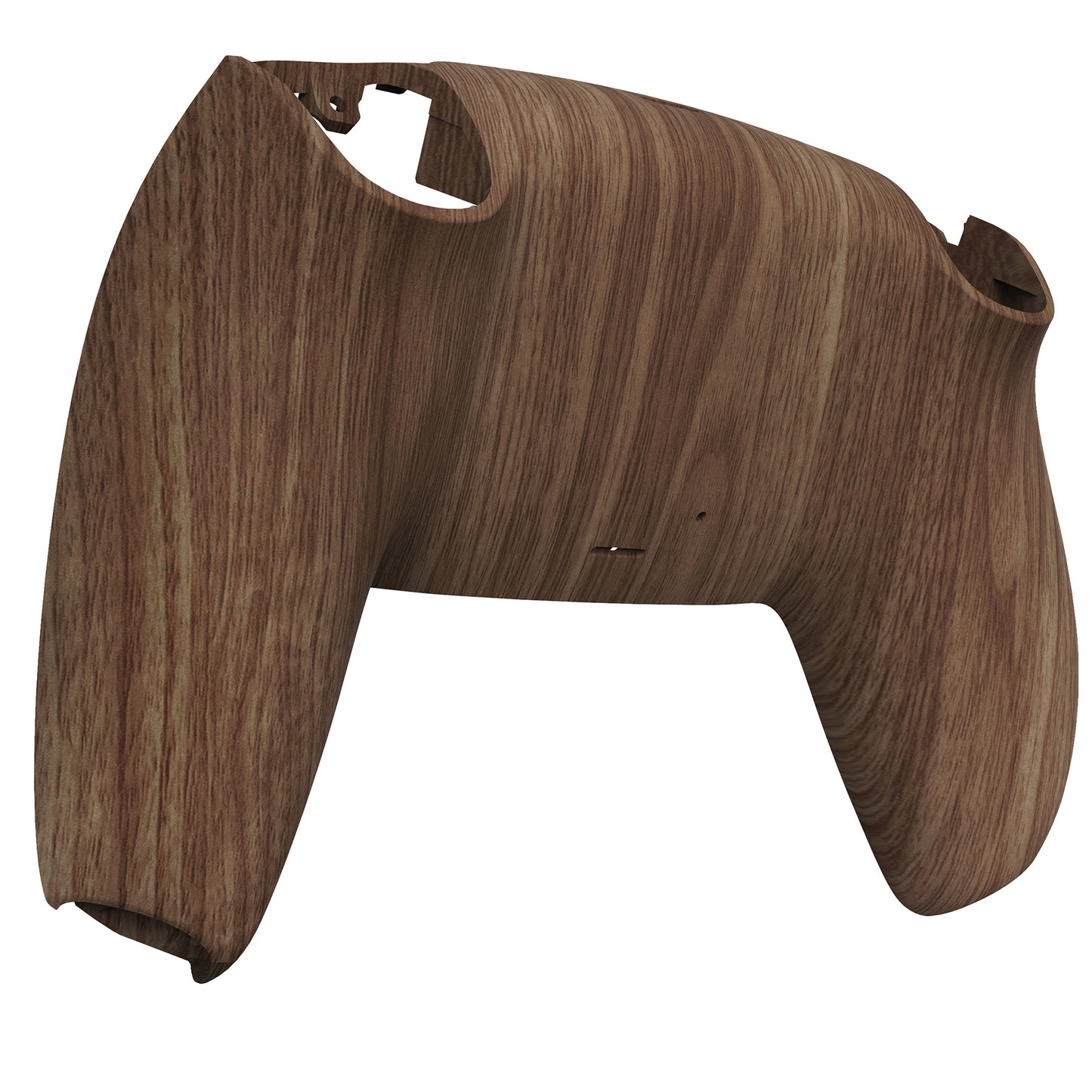 eXtremeRate Replacement Back Housing Bottom Shell for PS5 Controller BDM-010/020/030/040/050/060 - Wood Grain