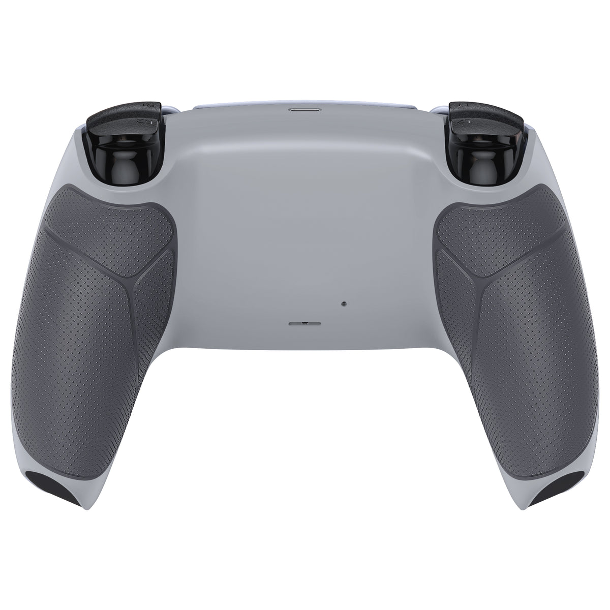 eXtremeRate Performance Grip Replacement Back Housing Bottom Shell for PS5 Controller BDM-010/020/030/040/050/060 - Rubberized New Hope Gray & Classic Gray