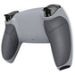 eXtremeRate Performance Grip Replacement Back Housing Bottom Shell for PS5 Controller BDM-010/020/030/040/050/060 - Rubberized New Hope Gray & Classic Gray