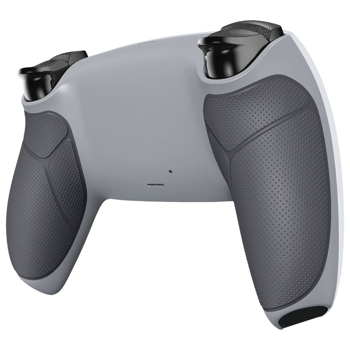 eXtremeRate Performance Grip Replacement Back Housing Bottom Shell for PS5 Controller BDM-010/020/030/040/050/060 - Rubberized New Hope Gray & Classic Gray