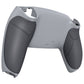eXtremeRate Performance Grip Replacement Back Housing Bottom Shell for PS5 Controller BDM-010/020/030/040/050/060 - Rubberized New Hope Gray & Classic Gray