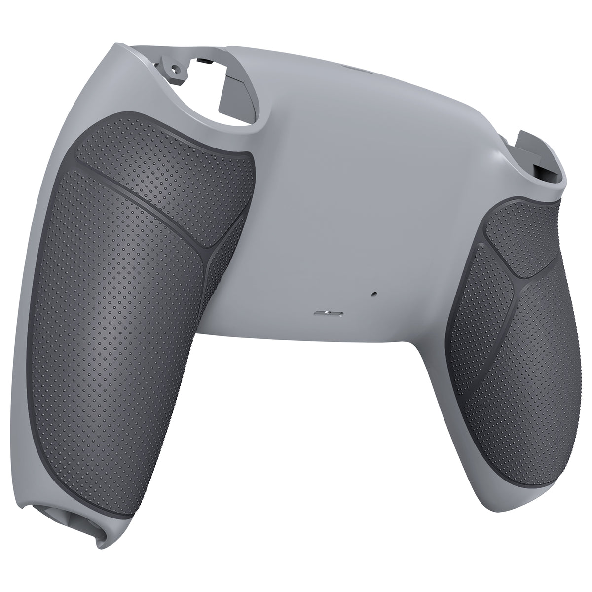 eXtremeRate Performance Grip Replacement Back Housing Bottom Shell for PS5 Controller BDM-010/020/030/040/050/060 - Rubberized New Hope Gray & Classic Gray