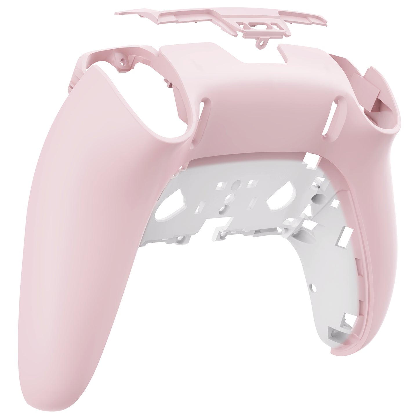 eXtremeRate Replacement Back Housing Bottom Shell Compatible with PS5 Edge Controller - Cherry Blossoms Pink