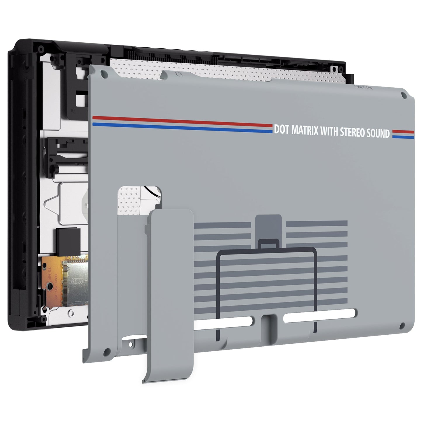 eXtremeRate Replacement Back Plate with Kickstand for Nintendo Switch Console - Classic 1989 GB DMG-01 eXtremeRate