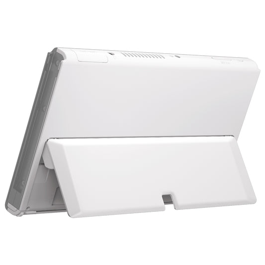 eXtremeRate Replacement Back Plate with Kickstand for Nintendo Switch OLED - White