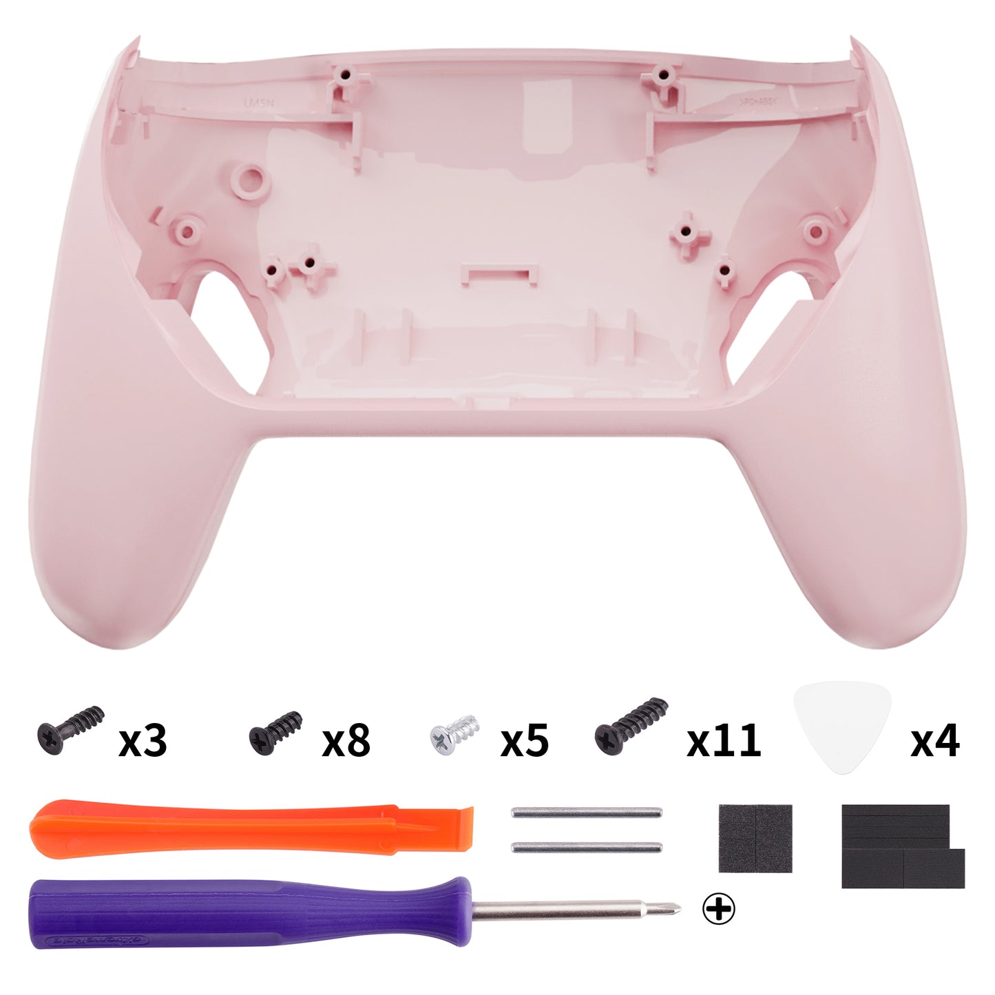 eXtremeRate Replacement Bottom Shell for Nintendo Switch 2 Pro Controller - Cherry Blossoms Pink