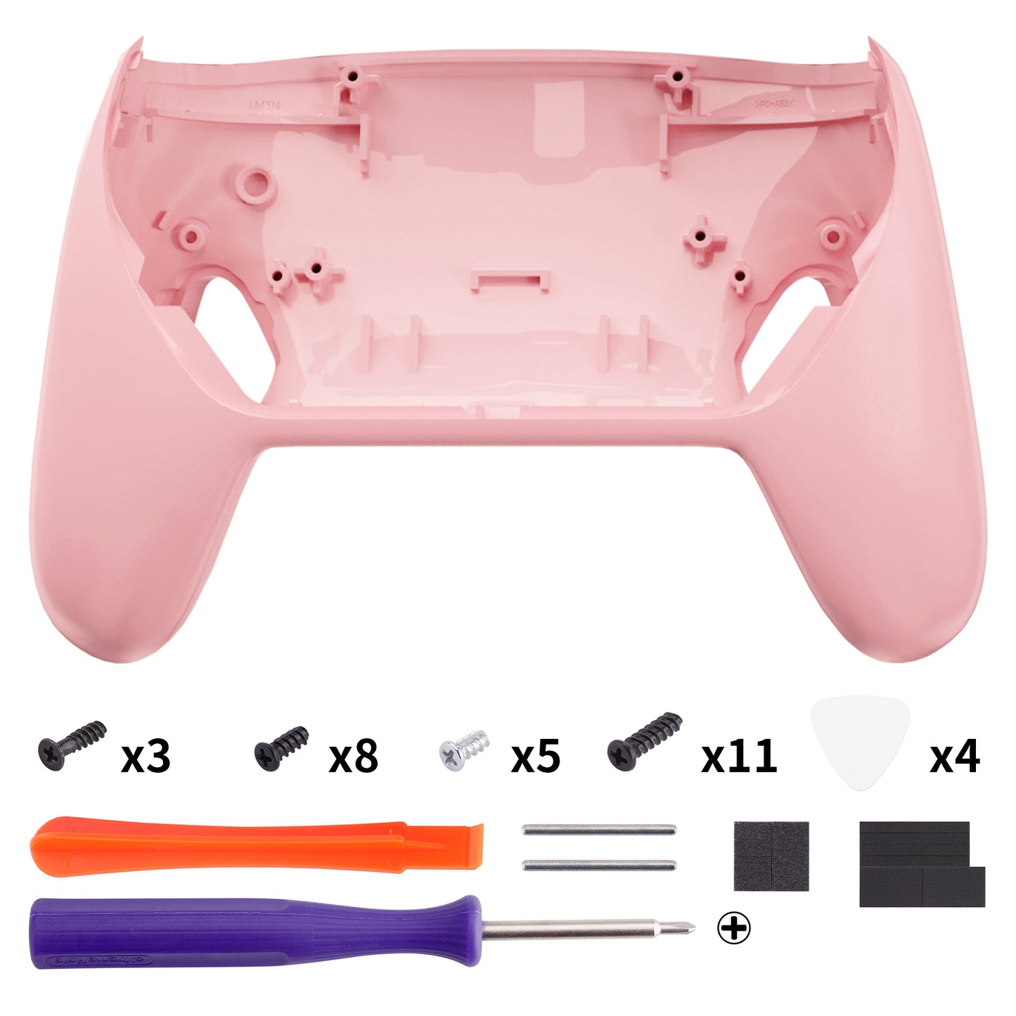 eXtremeRate Replacement Bottom Shell for Nintendo Switch 2 Pro Controller - Puffy Pink