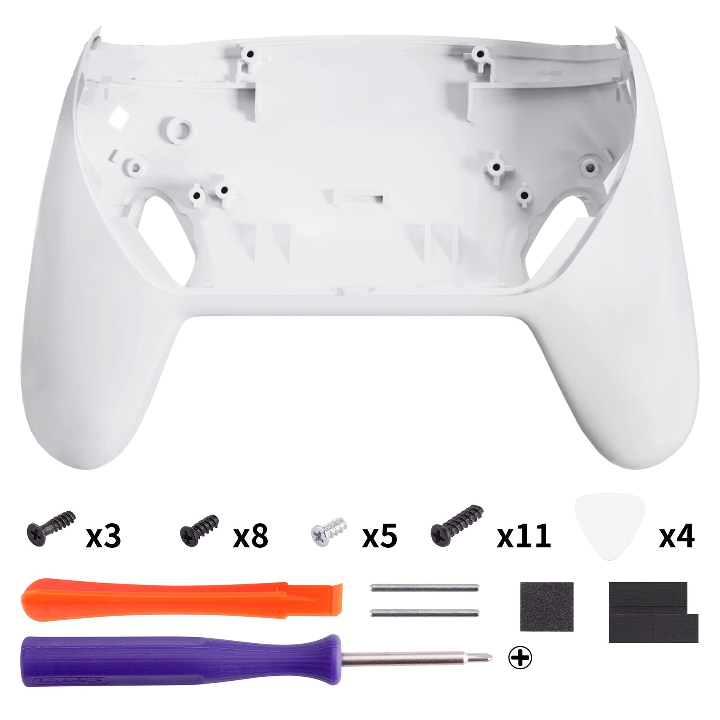 eXtremeRate Replacement Bottom Shell for Nintendo Switch 2 Pro Controller - White