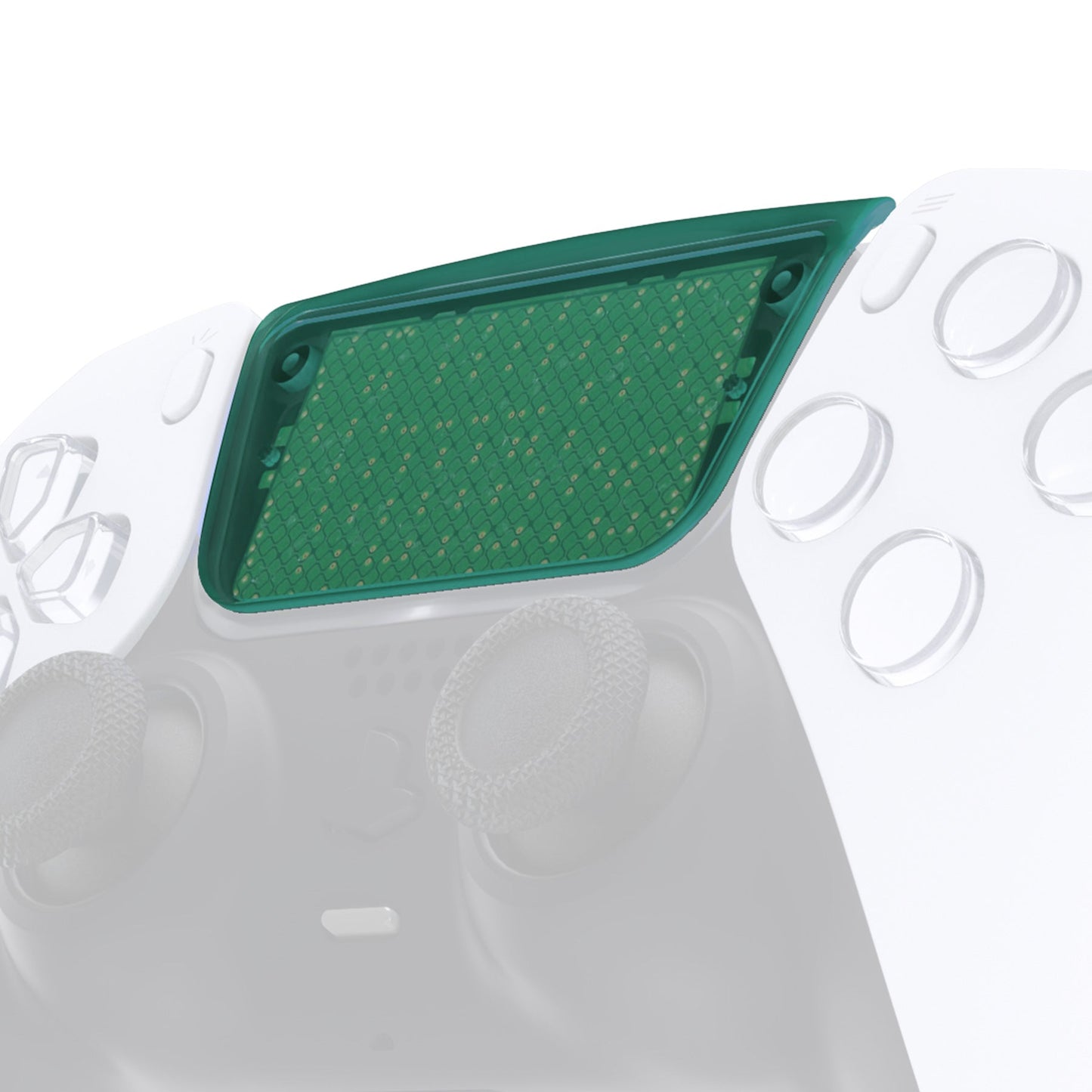 eXtremeRate Replacement Custom Touchpad Cover Compatible with PS5 Controller BDM-010/020/030/040/050 - Emerald Green eXtremeRate