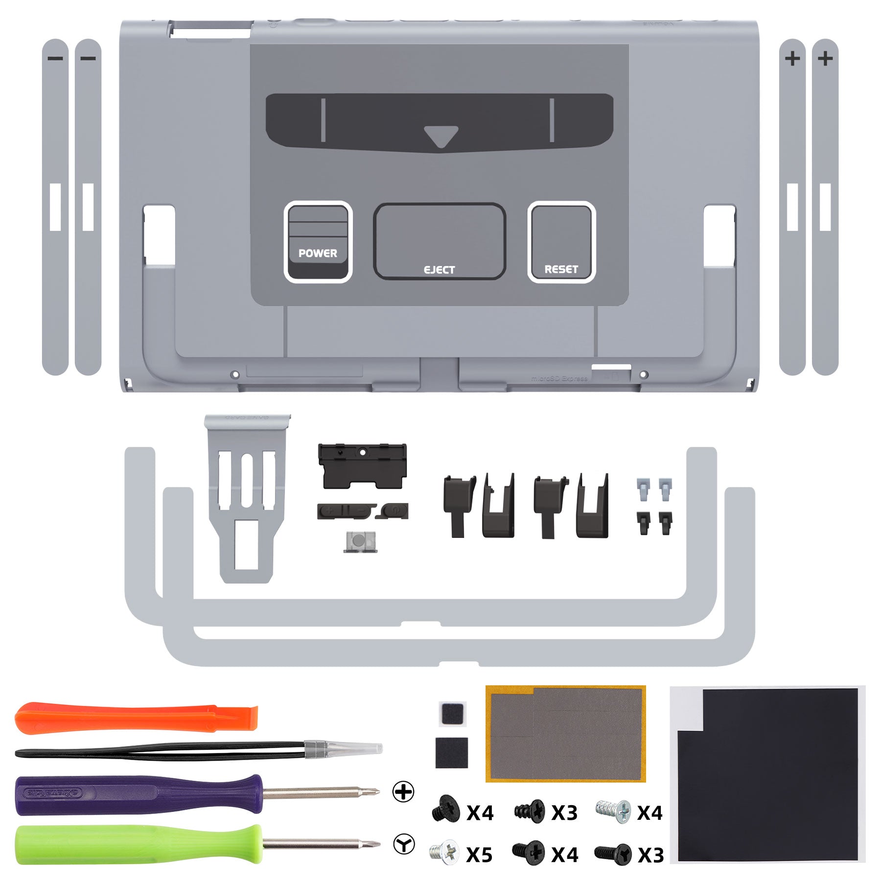eXtremeRate Replacement DIY Rear Back Plate for Nintendo Switch 2