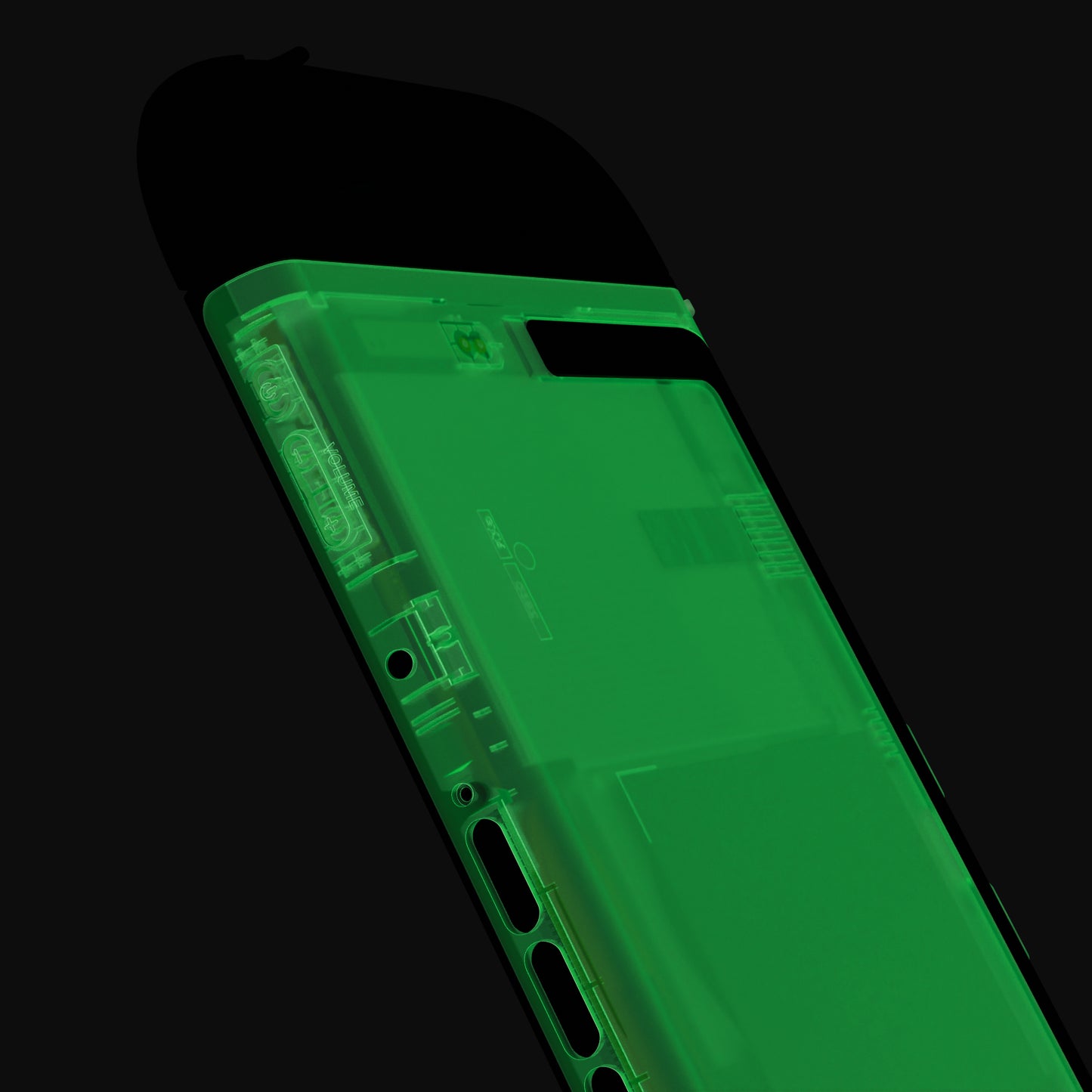 eXtremeRate Replacement DIY Rear Back Plate for Nintendo Switch 2 Handheld Console  (Without Kickstand) - Glow in Dark - Green