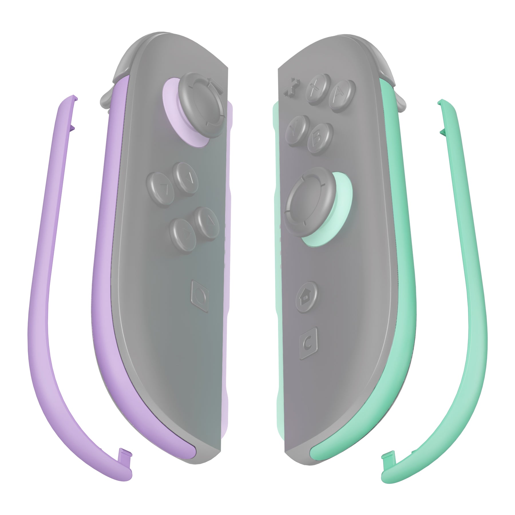 eXtremeRate Replacement Decorative Strips for Joycon 2 of Nintendo
