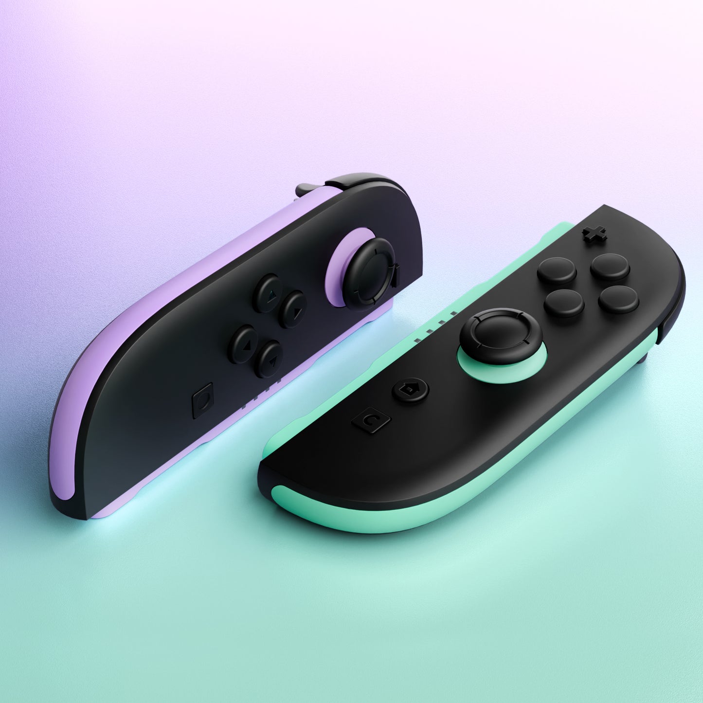 eXtremeRate Replacement Decorative Strips for Joycon 2 of Nintendo Switch 2 - Purple & Green