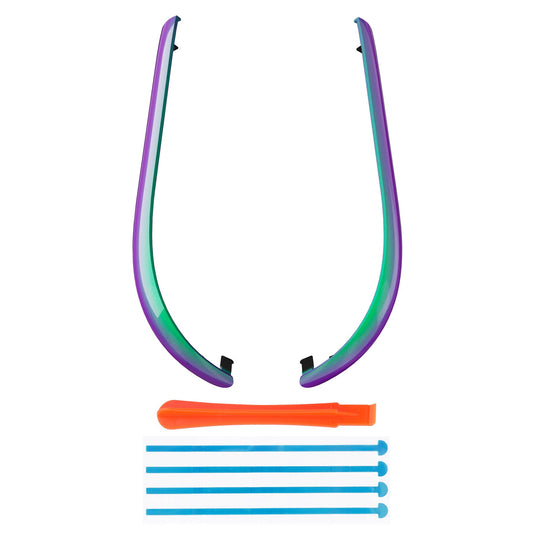 eXtremeRate Replacement Decorative Strips for Joycon 2 of Nintendo Switch 2 - Chameleon Green Purple eXtremeRate