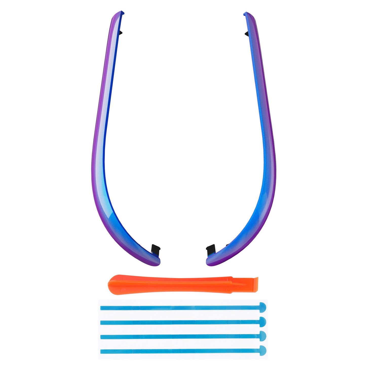 eXtremeRate Replacement Decorative Strips for Joycon 2 of Nintendo Switch 2 - Chameleon Purple Blue