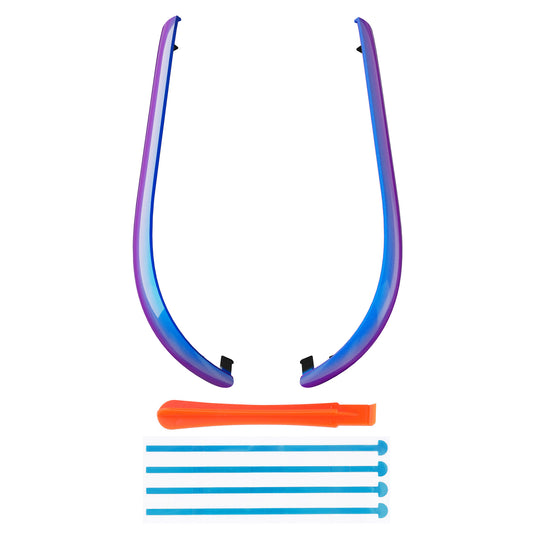 eXtremeRate Replacement Decorative Strips for Joycon 2 of Nintendo Switch 2 - Chameleon Purple Blue