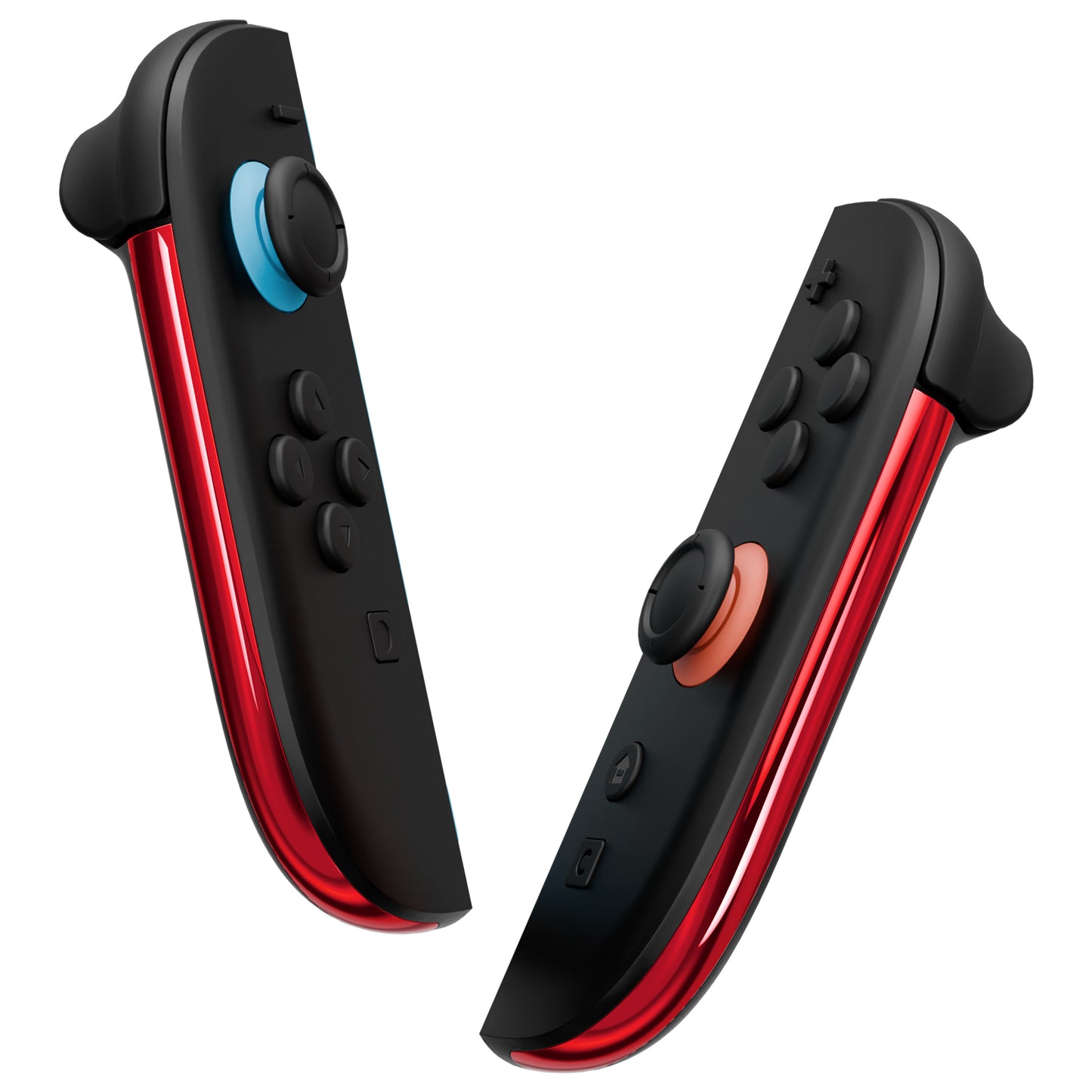 eXtremeRate Replacement Decorative Strips for Joycon 2 of Nintendo Switch 2 - Chrome Red