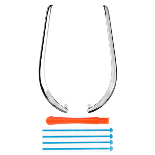 eXtremeRate Replacement Decorative Strips for Joycon 2 of Nintendo Switch 2 - Chrome Silver