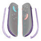 eXtremeRate Replacement Decorative Strips for Joycon 2 of Nintendo Switch 2 - Clear Atomic Purple