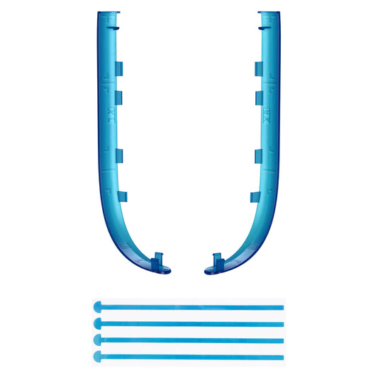 eXtremeRate Replacement Decorative Strips for Joycon 2 of Nintendo Switch 2 - Clear Blue