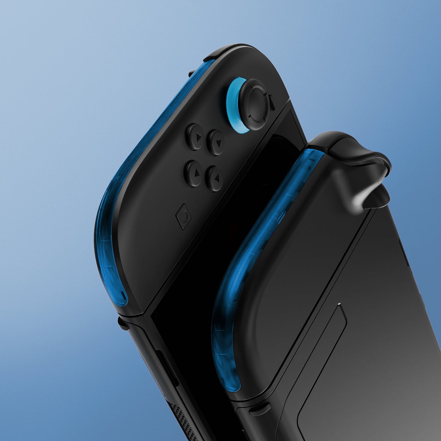 eXtremeRate Replacement Decorative Strips for Joycon 2 of Nintendo Switch 2 - Clear Blue