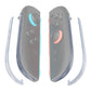 eXtremeRate Replacement Decorative Strips for Joycon 2 of Nintendo Switch 2 - Clear Glacier Blue