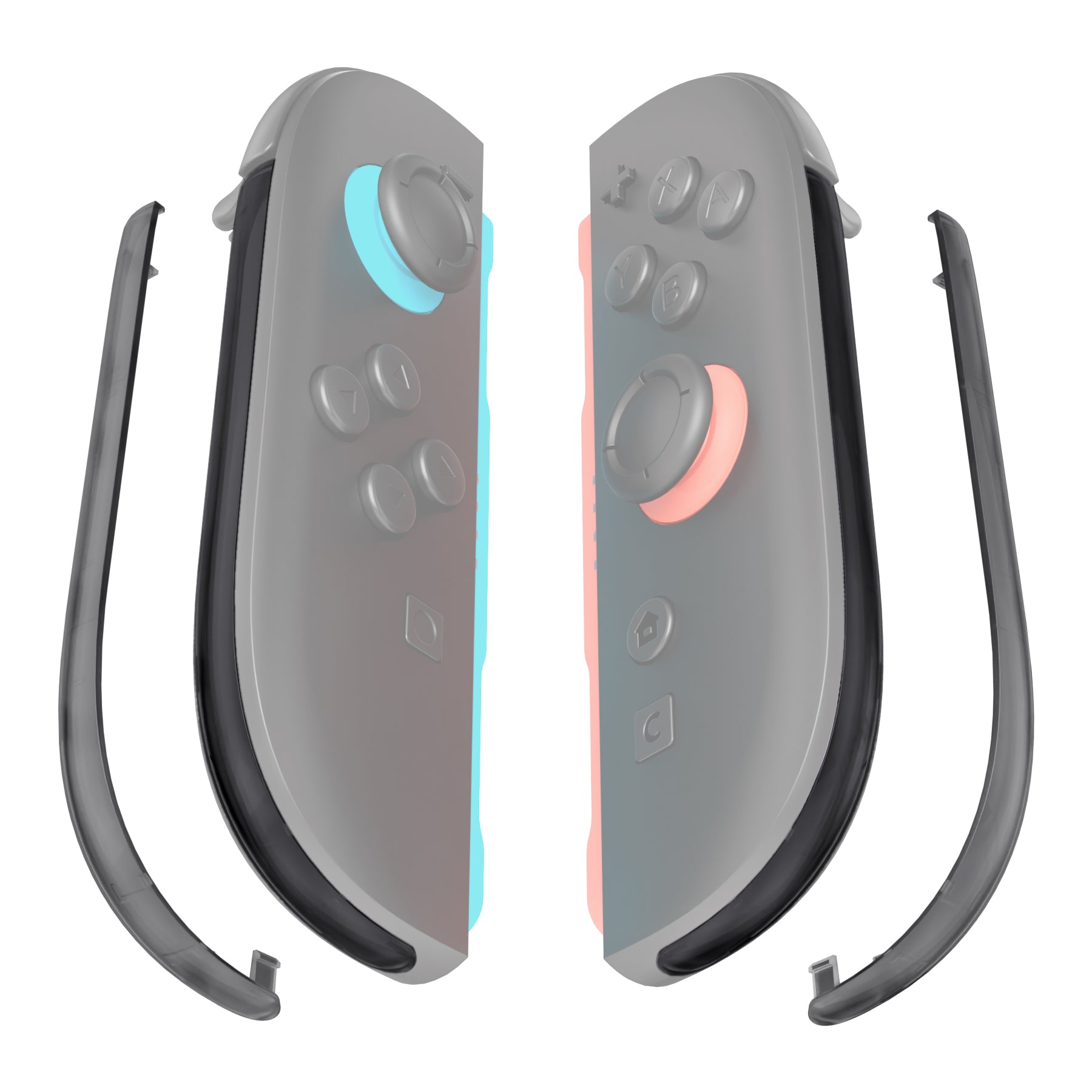 eXtremeRate Replacement Decorative Strips for Joycon 2 of Nintendo