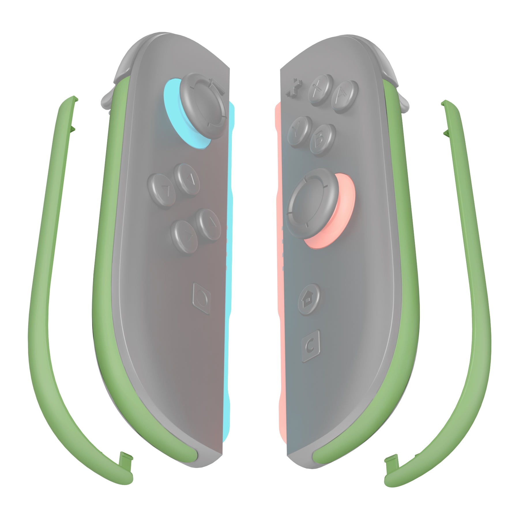 eXtremeRate Replacement Decorative Strips for Joycon 2 of Nintendo