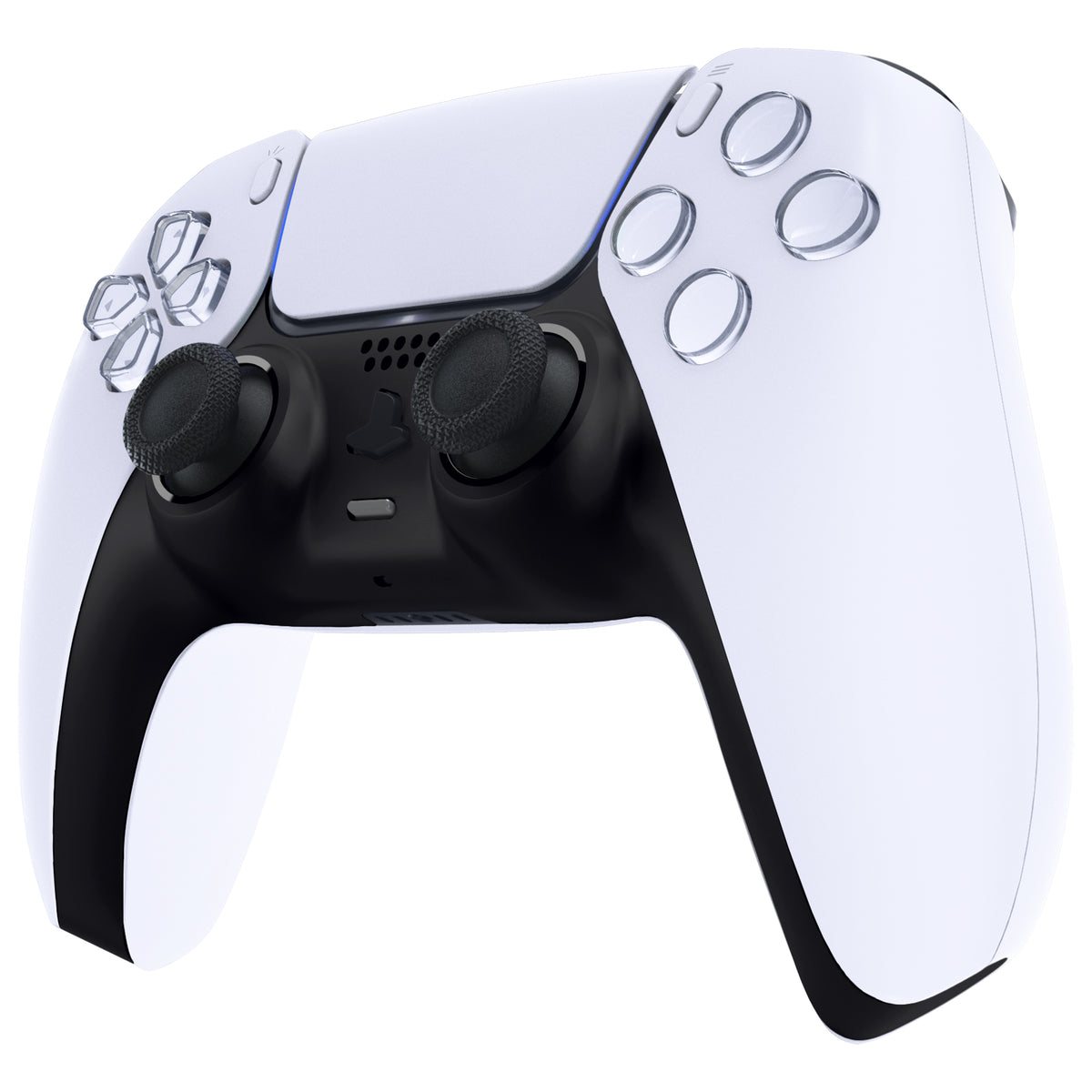 eXtremeRate Replacement Decorative Trim Shell for PS5 Controller BDM-060 - Black
