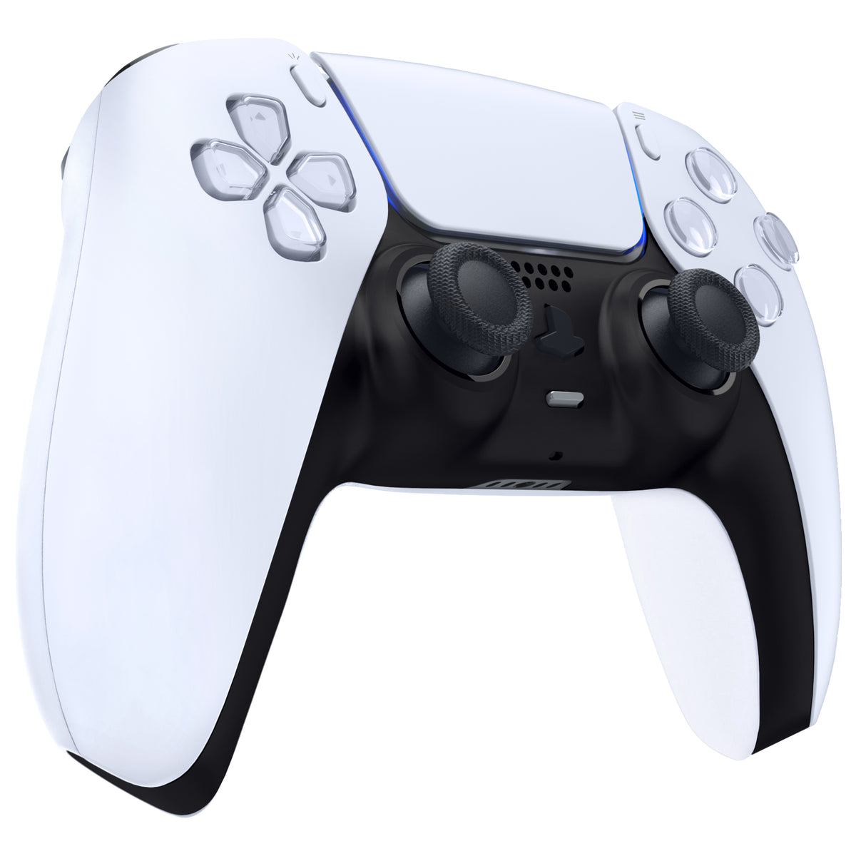 eXtremeRate Replacement Decorative Trim Shell for PS5 Controller BDM-060 - Black