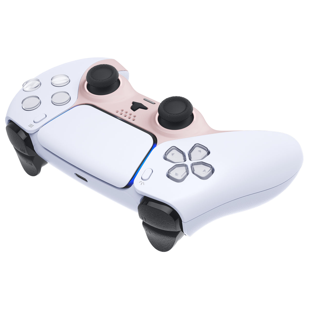 eXtremeRate Replacement Decorative Trim Shell for PS5 Controller BDM-060 - Cherry Blossoms Pink