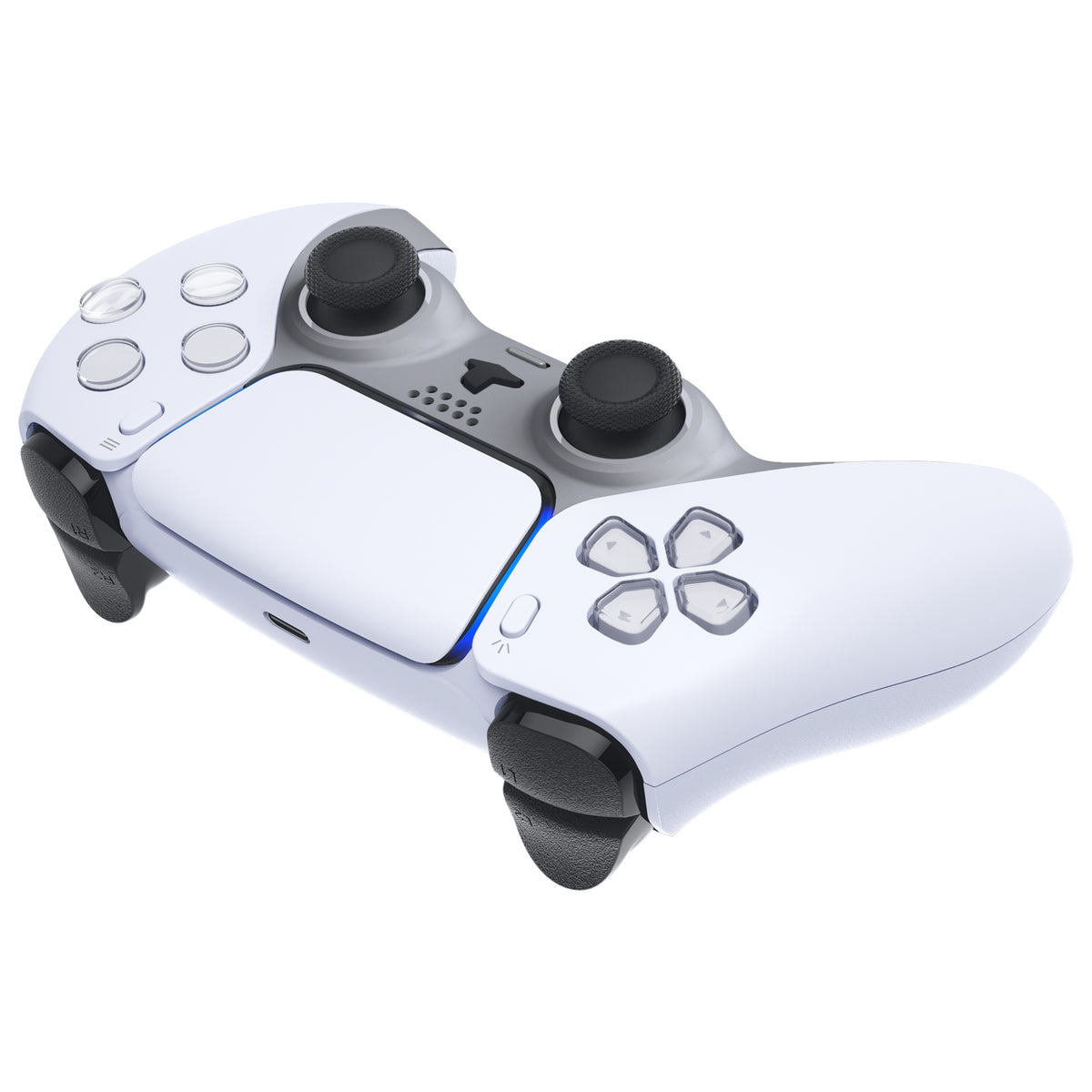 eXtremeRate Replacement Decorative Trim Shell for PS5 Controller BDM-060 - New Hope Gray