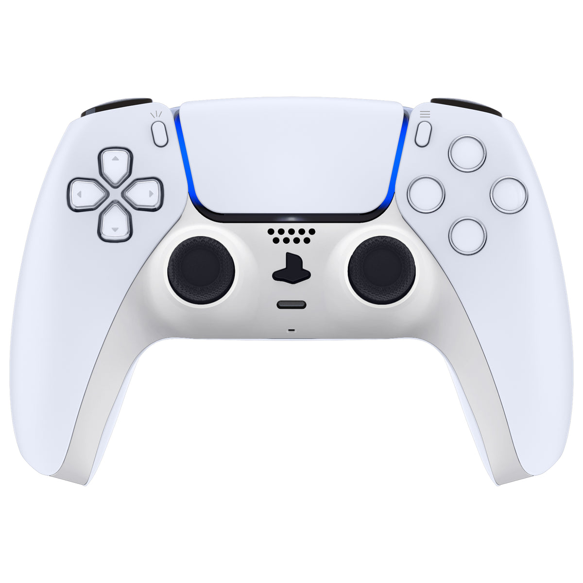 eXtremeRate Replacement Decorative Trim Shell for PS5 Controller BDM-060 - White