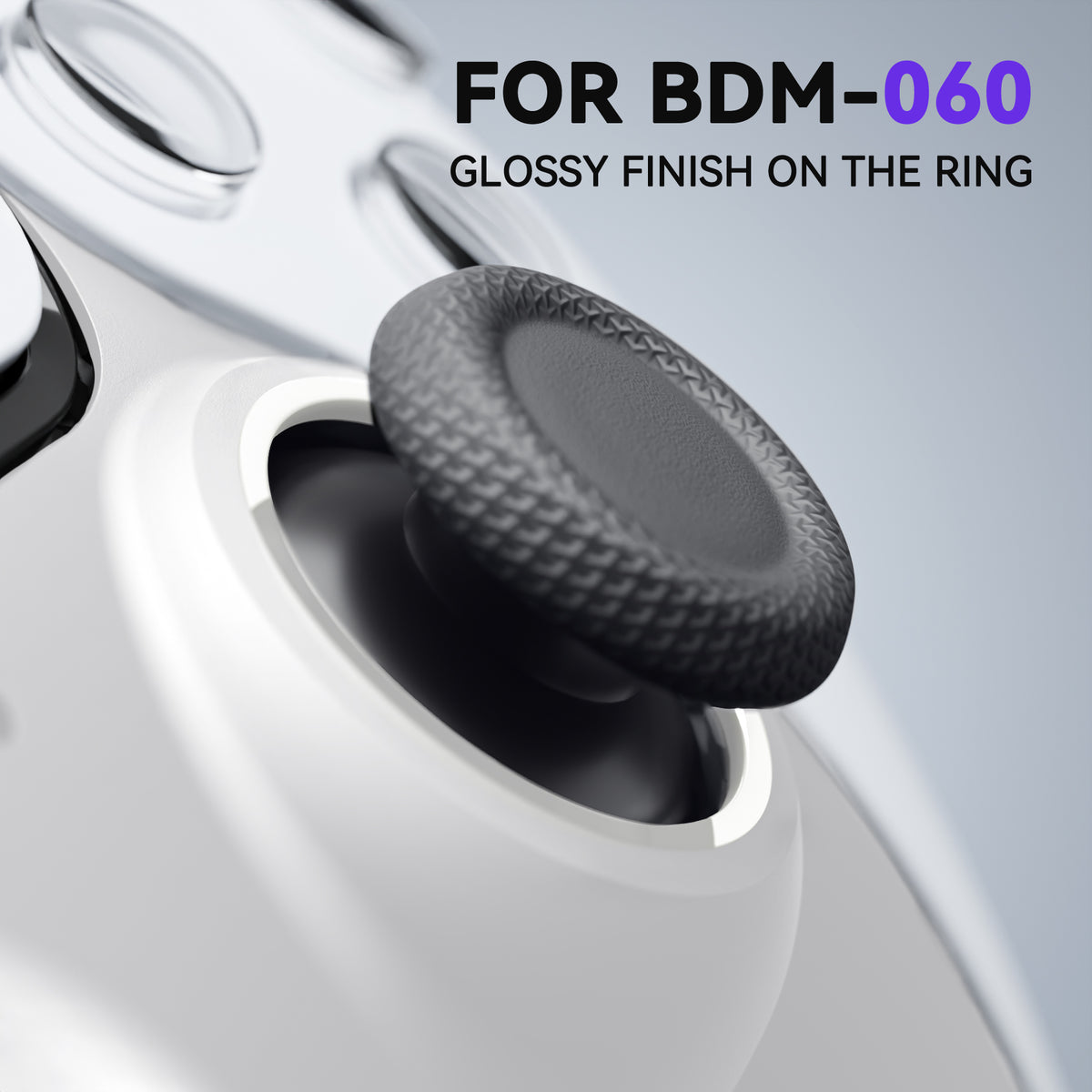 eXtremeRate Replacement Decorative Trim Shell for PS5 Controller BDM-060 - White