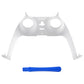 eXtremeRate Replacement Decorative Trim Shell for PS5 Controller BDM-060 - White