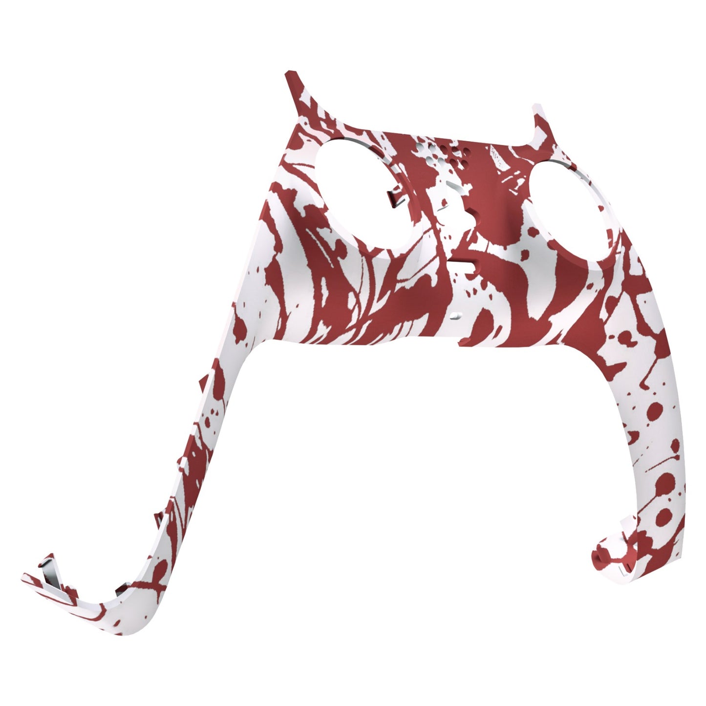 eXtremeRate Replacement Decorative Trim Shell with Accent Rings Compatible with PS5 Controller BDM-010/020/030/040/050 - Blood