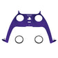 eXtremeRate Replacement Decorative Trim Shell with Accent Rings Compatible with PS5 Controller BDM-010/020/030/040/050 - Purple