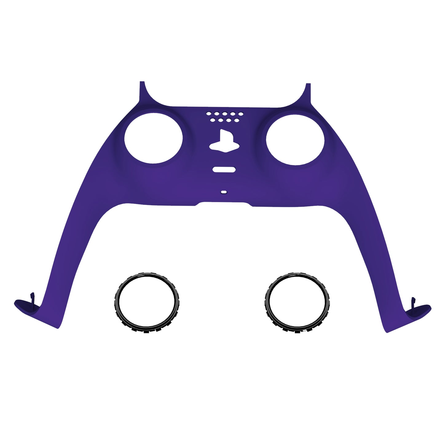 eXtremeRate Replacement Decorative Trim Shell with Accent Rings Compatible with PS5 Controller BDM-010/020/030/040/050 - Purple