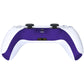 eXtremeRate Replacement Decorative Trim Shell with Accent Rings Compatible with PS5 Controller BDM-010/020/030/040/050 - Purple