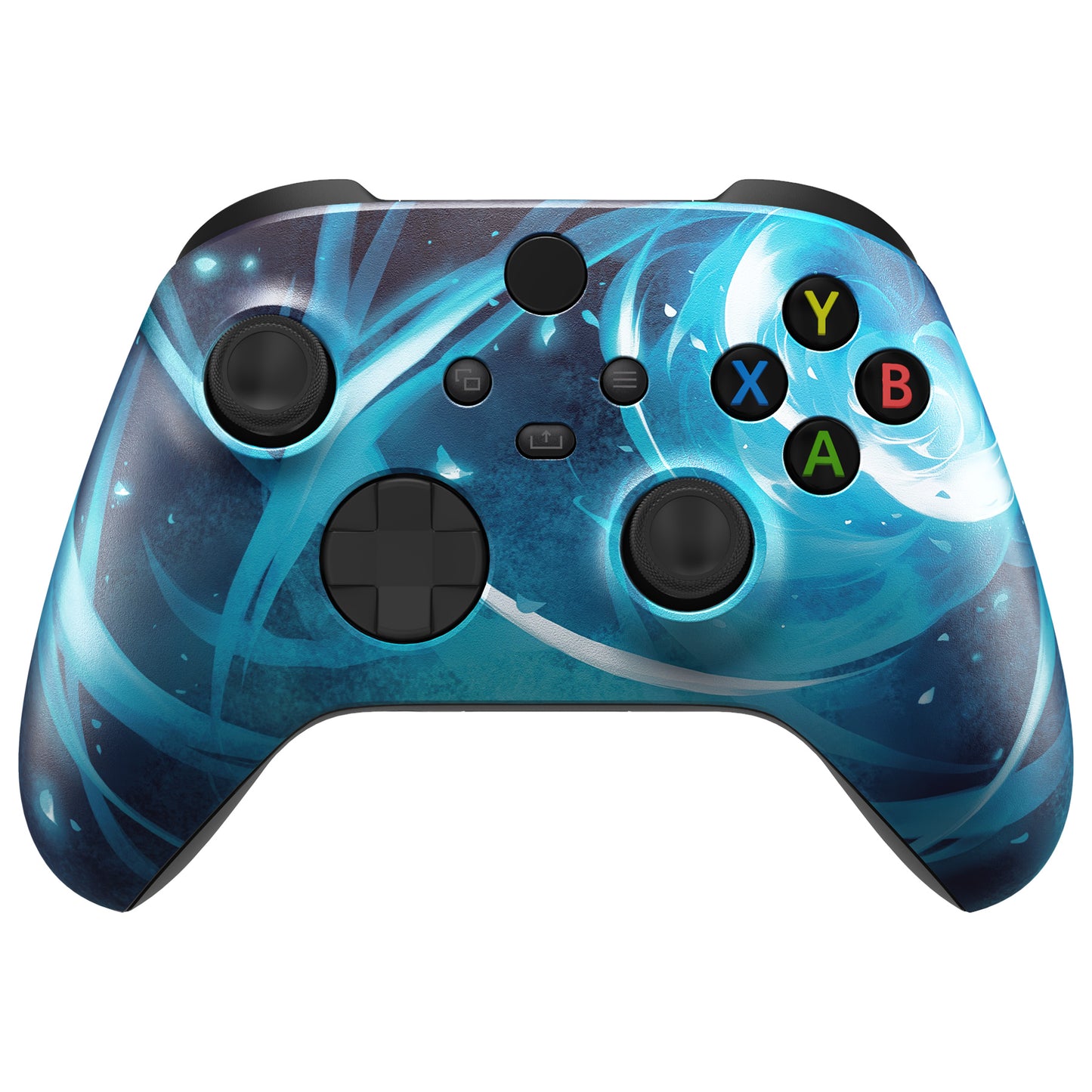 eXtremeRate Replacement Faceplate Front Housing Shell for Xbox Series X & S Controller - Aero Slash Magic