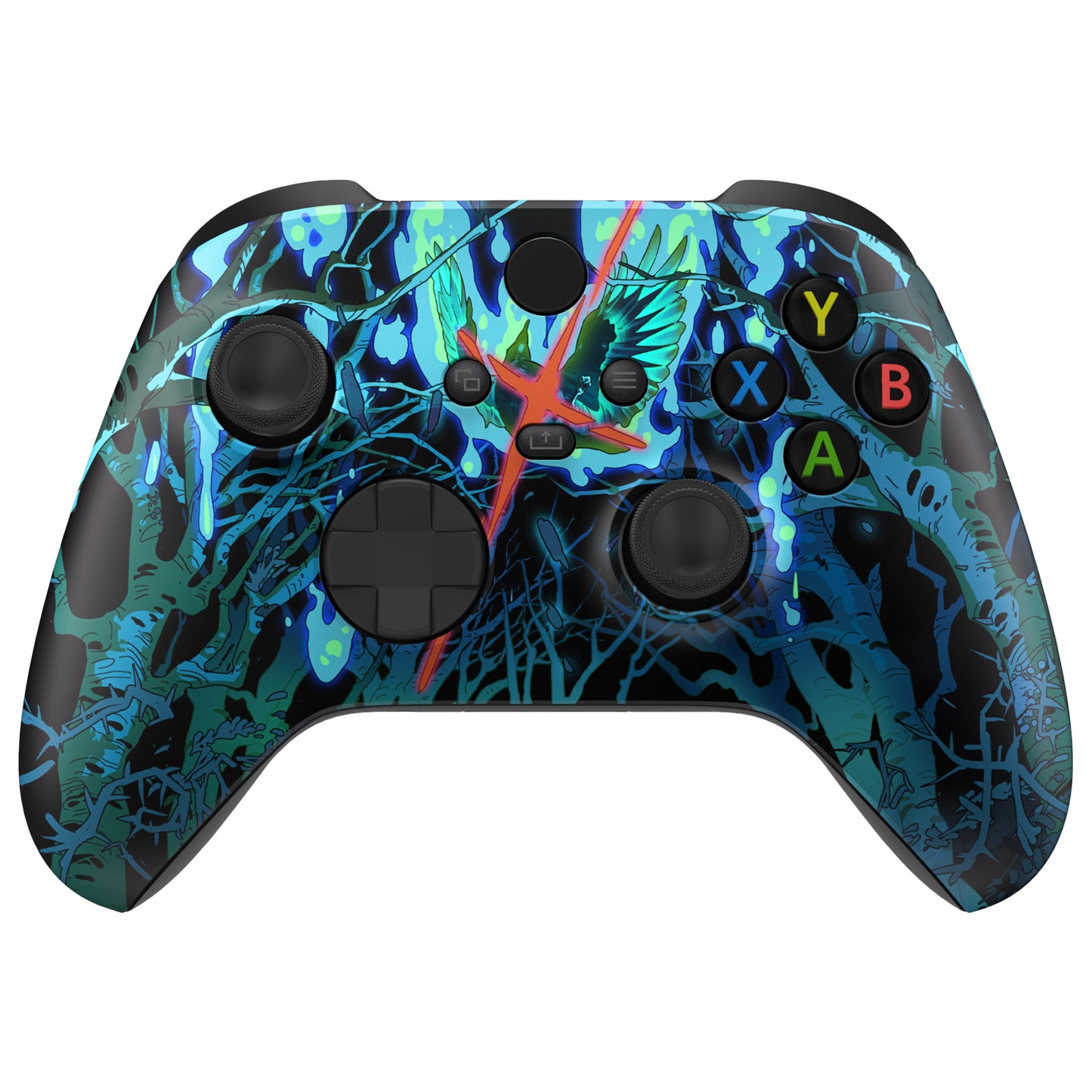 eXtremeRate Replacement Front Housing Shell for Xbox Series X & S Controller - Darkness Lost