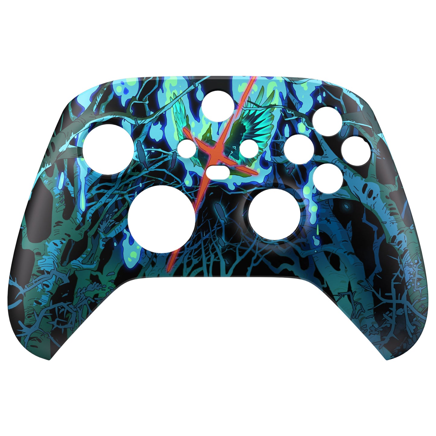 eXtremeRate Replacement Front Housing Shell for Xbox Series X & S Controller - Darkness Lost