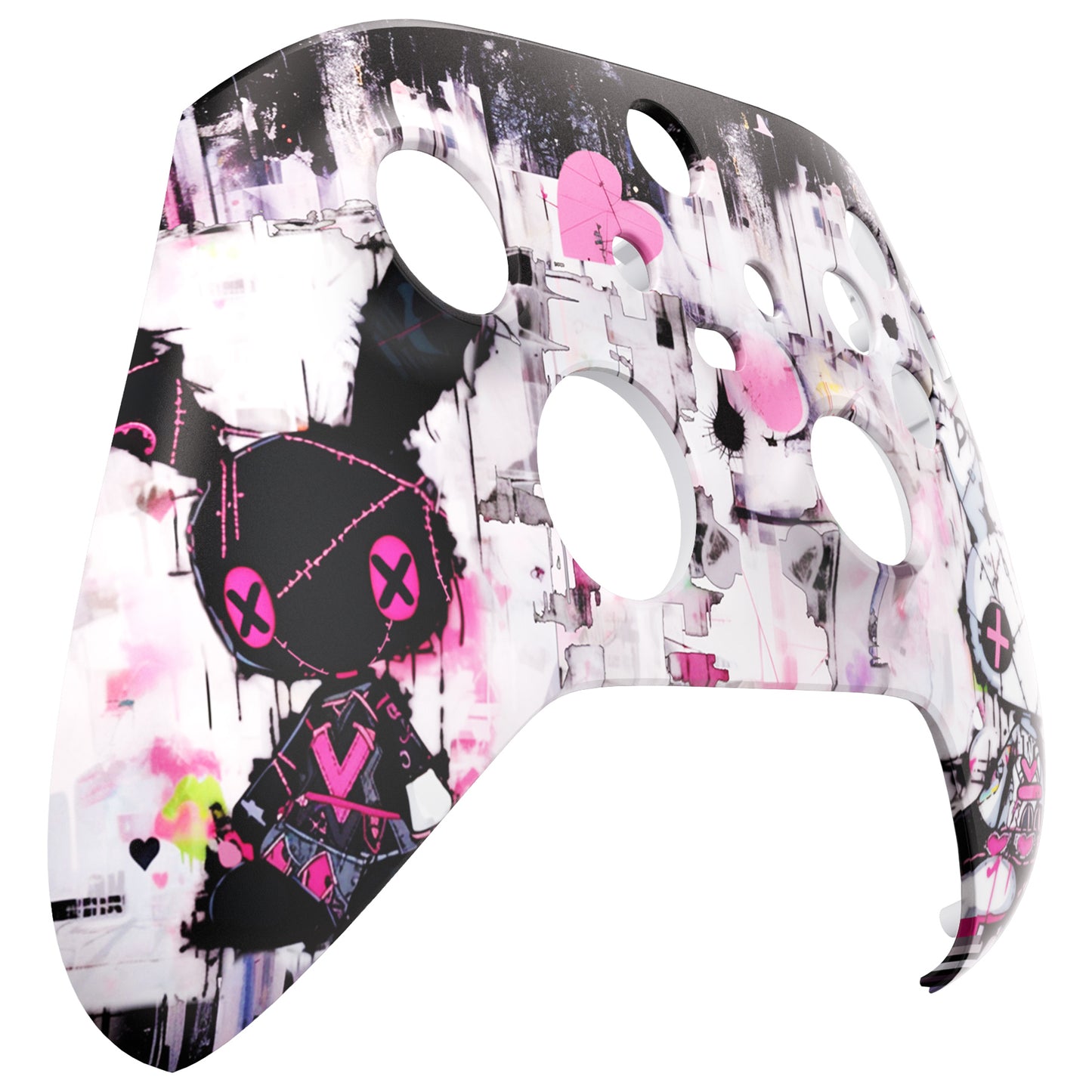 eXtremeRate Replacement Faceplate Front Housing Shell for Xbox Series X & S Controller - Lovely Punky Bunny