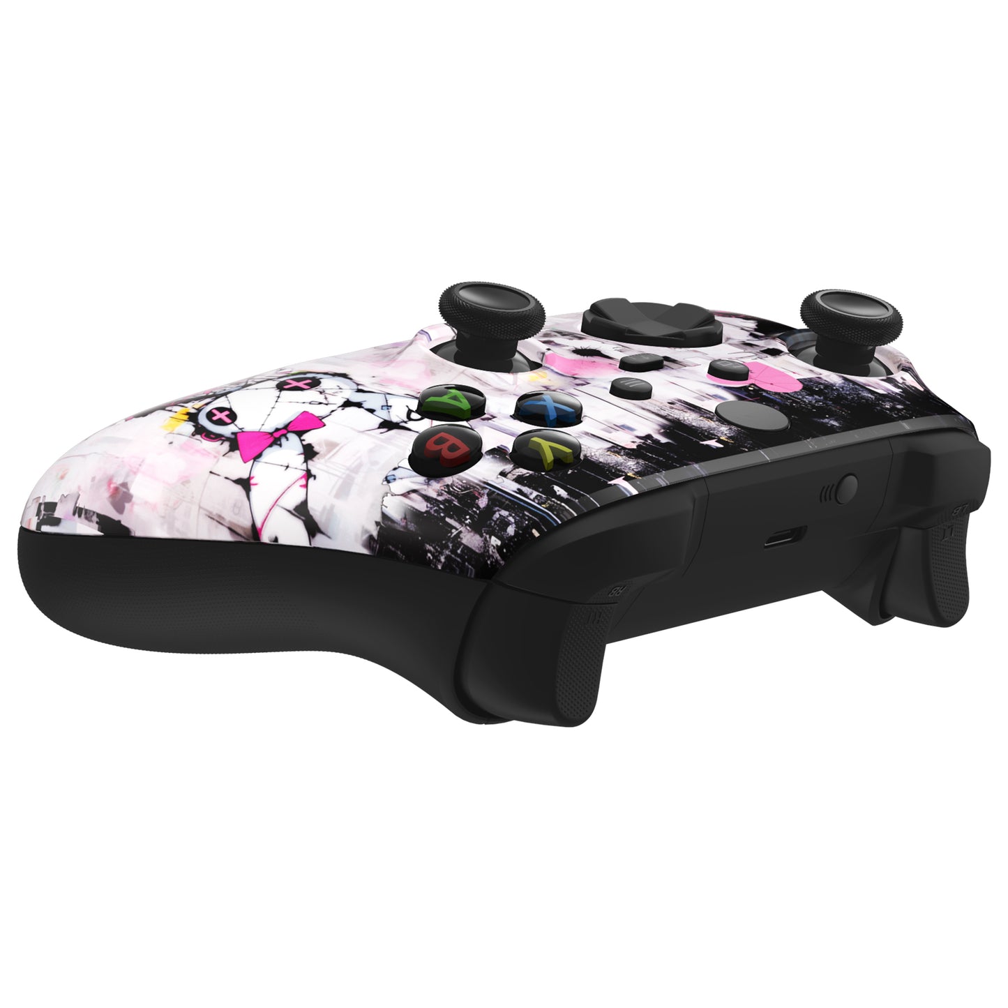 eXtremeRate Replacement Faceplate Front Housing Shell for Xbox Series X & S Controller - Lovely Punky Bunny