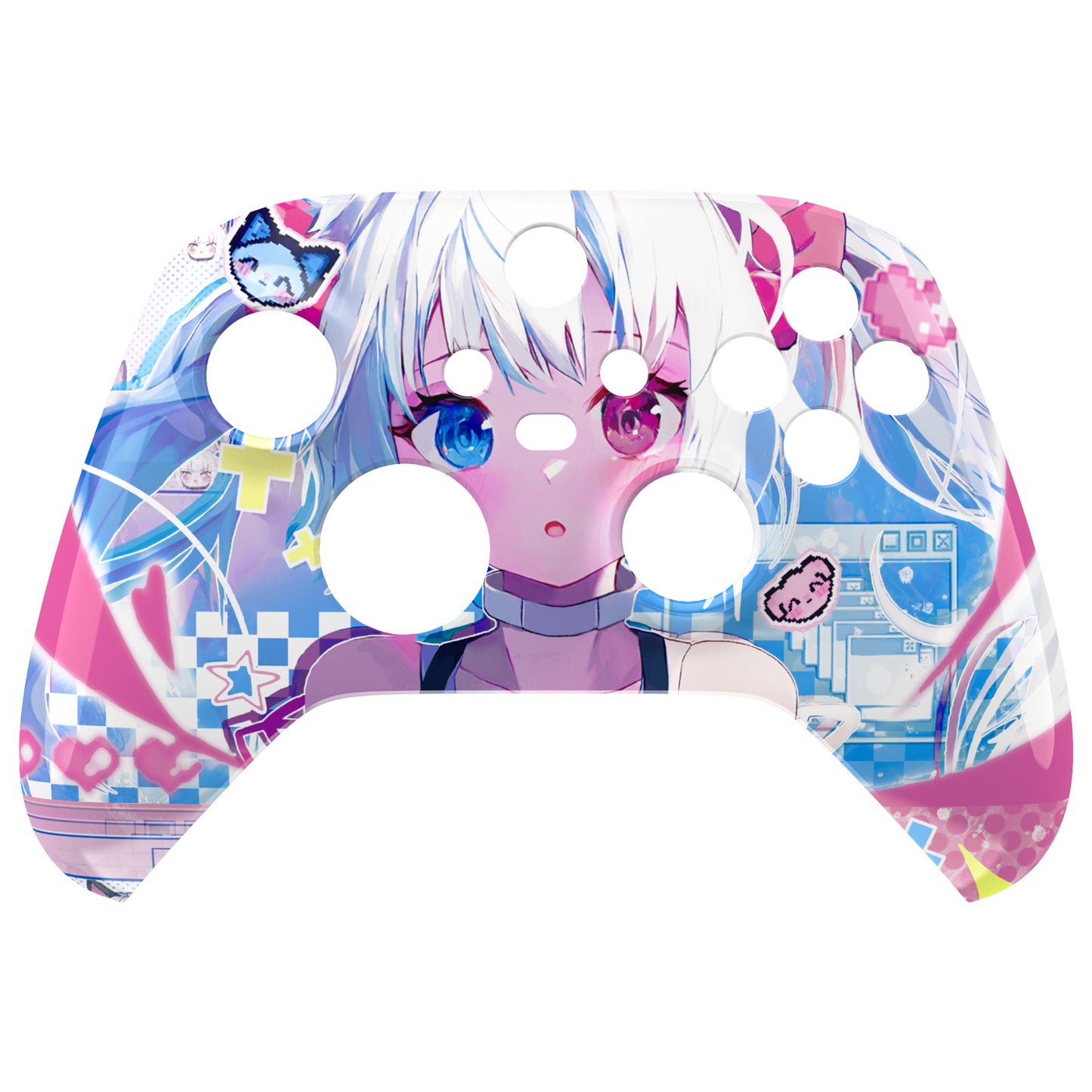 eXtremeRate Replacement Faceplate Front Housing Shell for Xbox Series X & S Controller - MeWoow