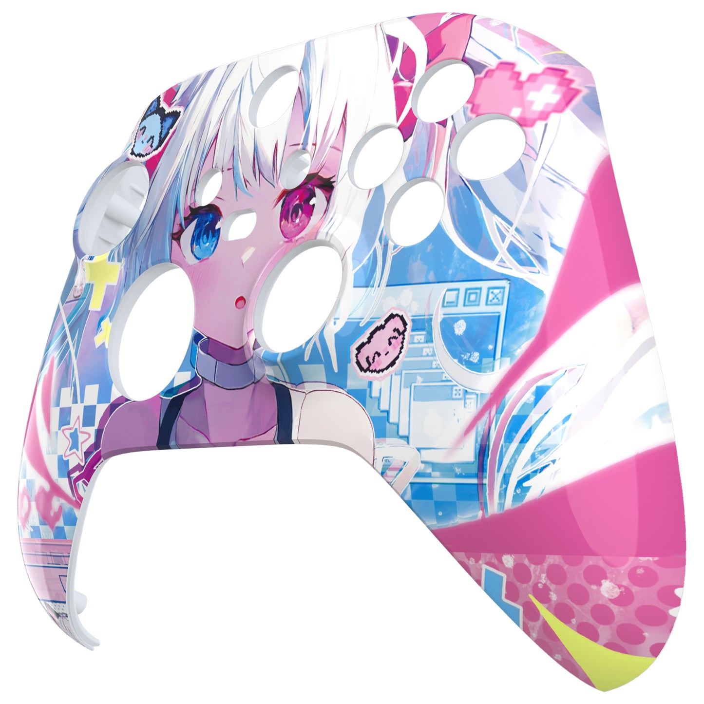 eXtremeRate Replacement Faceplate Front Housing Shell for Xbox Series X & S Controller - MeWoow