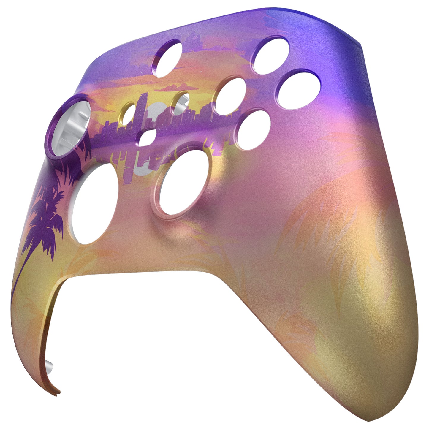 eXtremeRate Replacement Faceplate Front Housing Shell for Xbox Series X & S Controller - Neon Miami